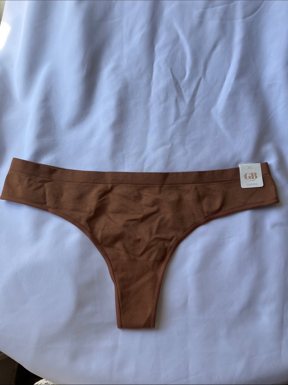 Gianni Bini Brown Seamless Girls Thong Bikini Bottoms